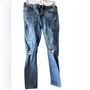 Aeropostale Men’s Light Wash Ripped Skinny Stretch Jeans Size‎ 28x32